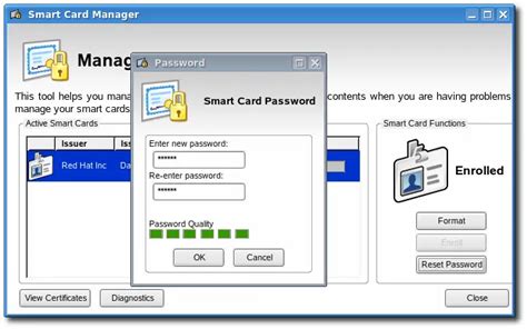 reset smartcard password